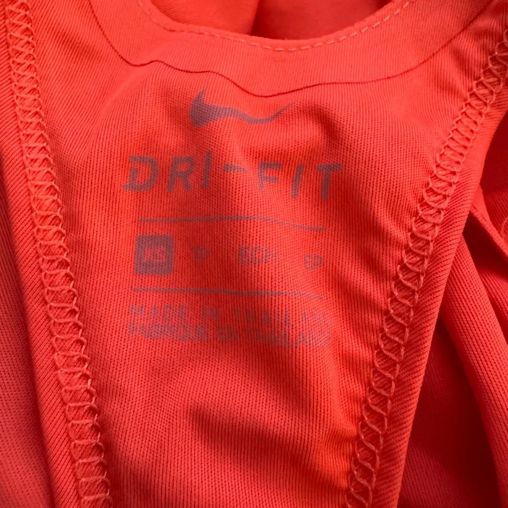 Nike Dri-Fit Tank Top Womens XS Orange Racerback Running‎ Athletic